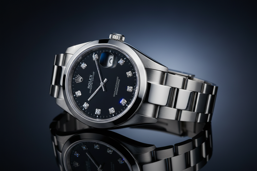 DateJust Black Diamond Dramatic