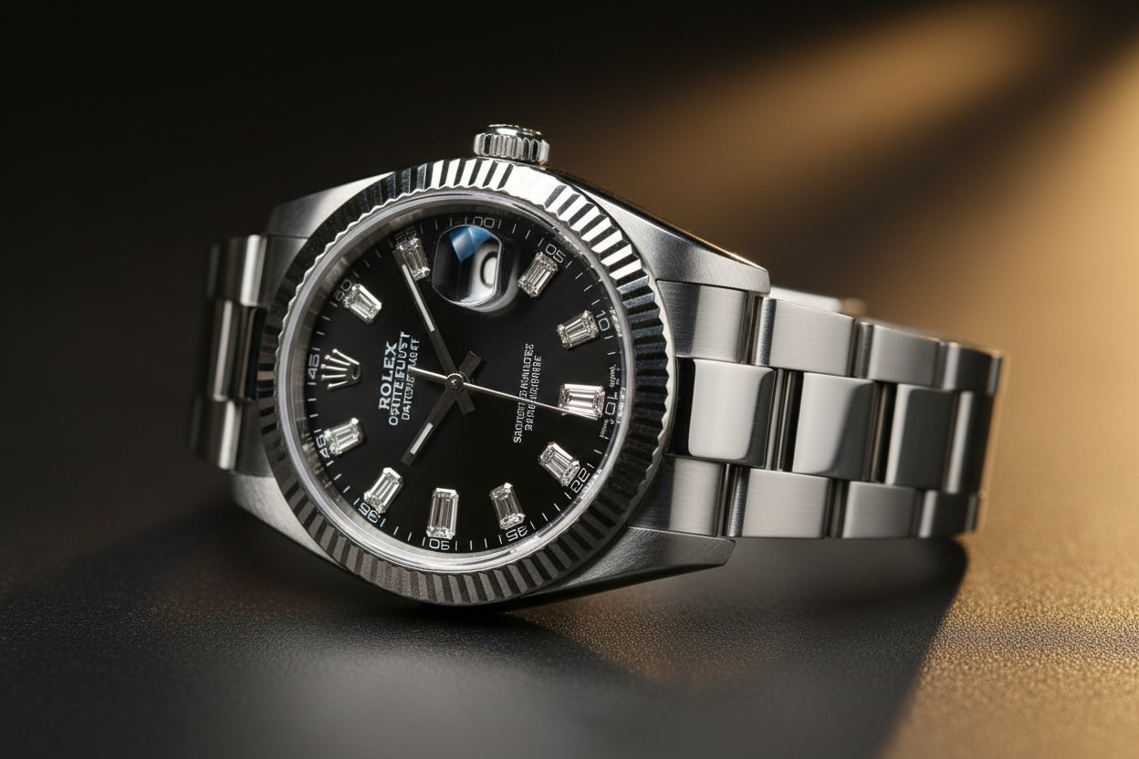 DateJust Black Diamond Side