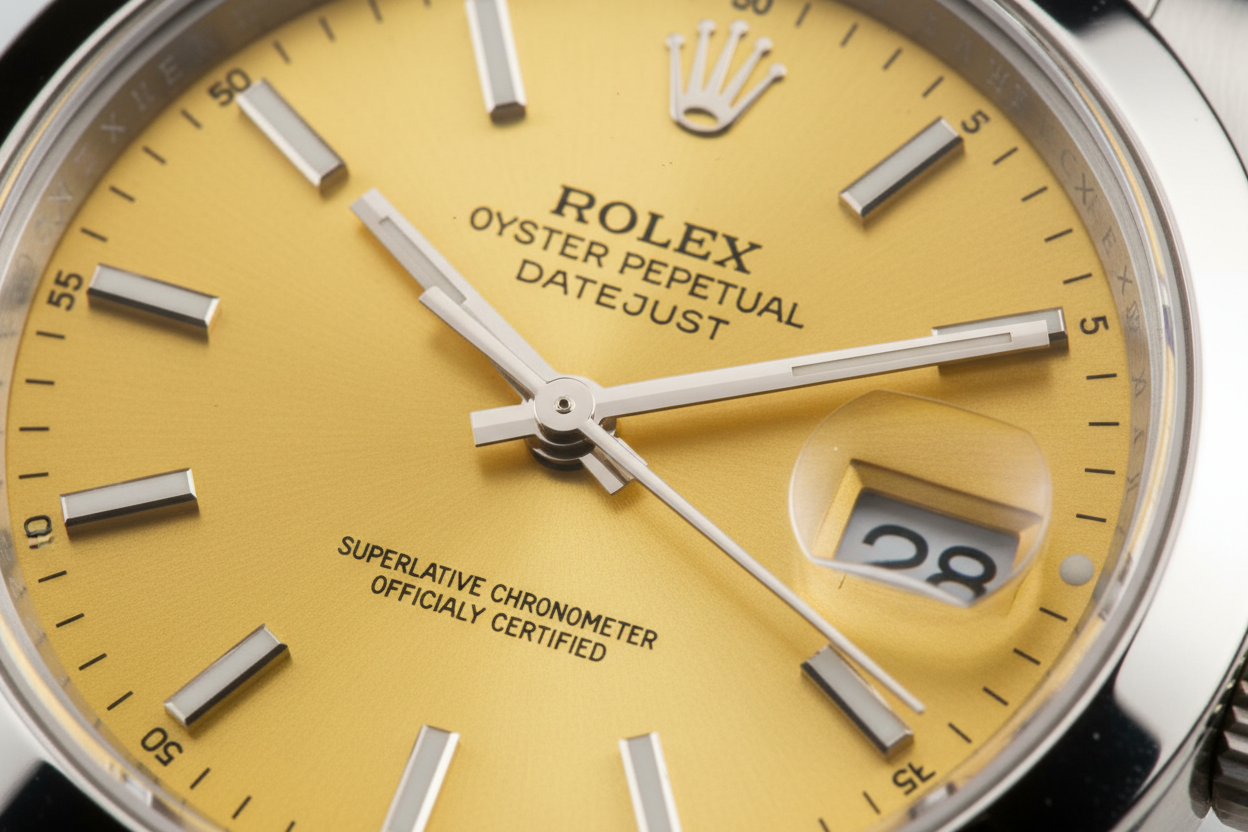 Oyster Perpetual Yellow Close-up