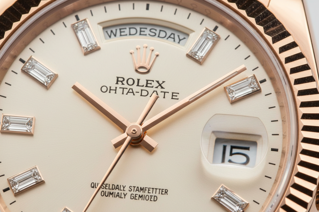 Rolex Day-Date 31mm Rose Gold Close-up