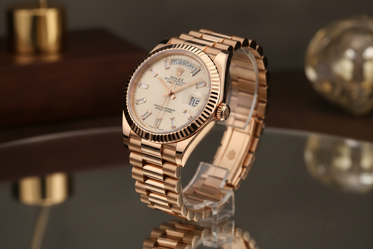 Rolex Day-Date 31mm Rose Gold Dramatic