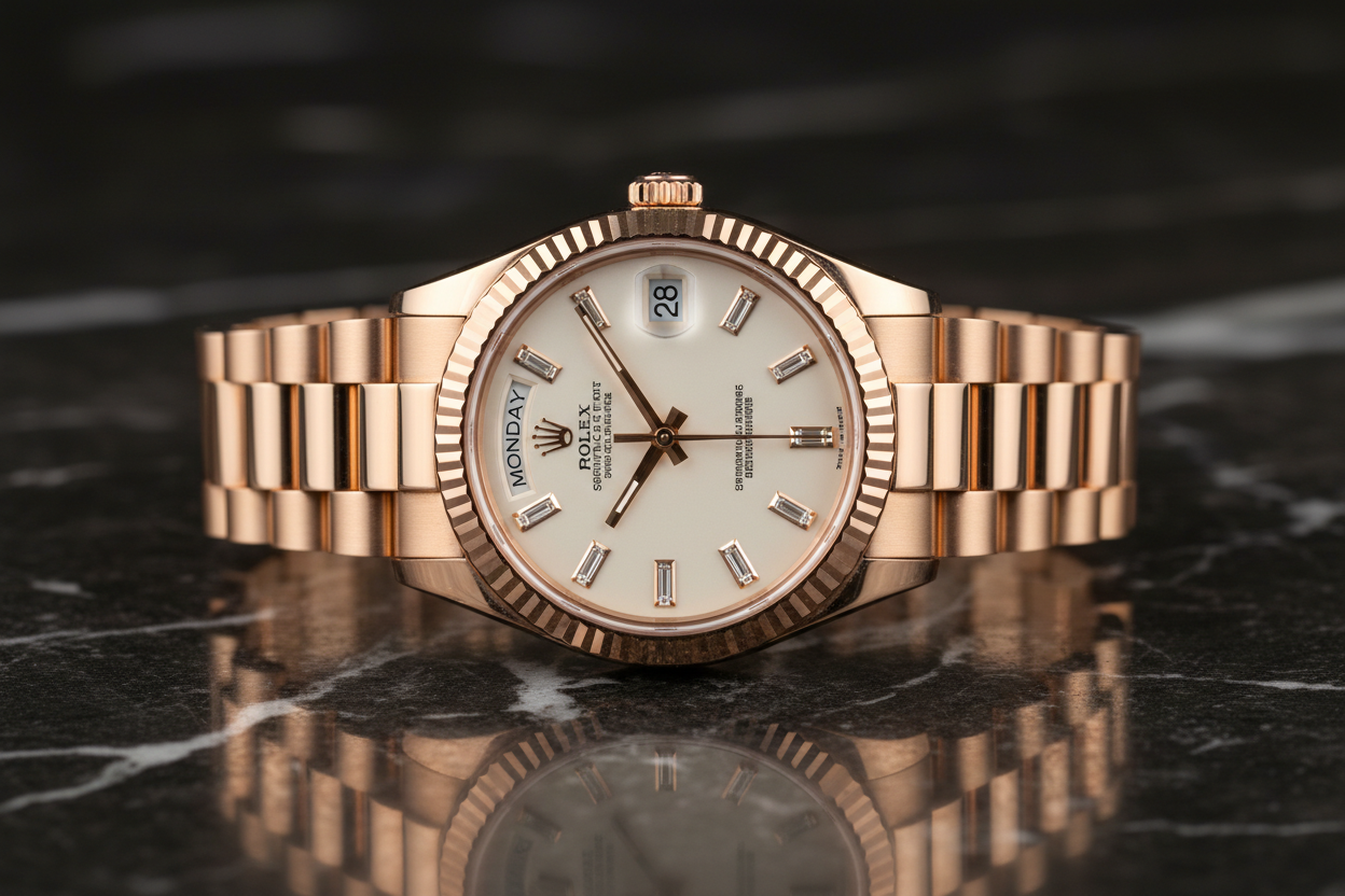 Rolex Day-Date 31mm Rose Gold Front