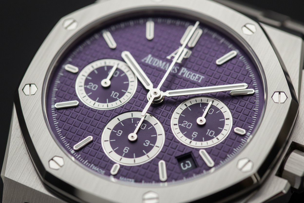 Royal Oak Purple Dial Close-up