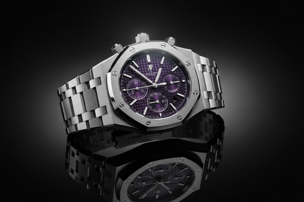 Royal Oak Purple Dial Dramatic View
